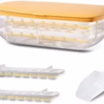 Ice Cube Tray Multilayer - Ice Cube Tray For Freezer, 24 Silicone Ice Trays With Bin And Press Lid