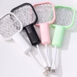 Shopkwik Mini Mosquito Killer Lamp 2 in 1 Multicunctional Angle Portable Bug Zapper Electric USB Rechargeable Mosquito Fly Bat Swatter Pack of 1
