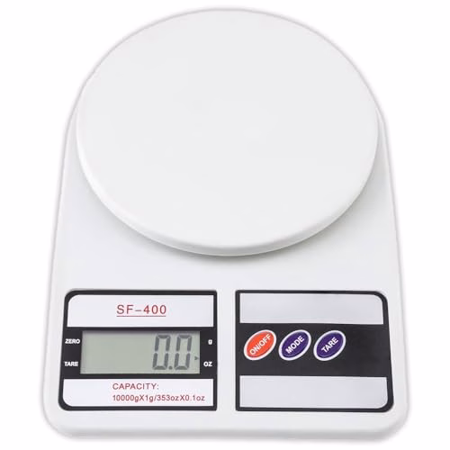 310C8cNuyyL-jpg.avif Shopkwik Digital Kitchen Food Weighing Scale For Healthy Living, Home Baking, Cooking, Fitness & Balanced Diet. | Weighing Scale With Digital Display Atom SF 400 10Kg x 1gms with 2 Batteries Included Home & Kitchen - Image 1