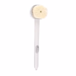 Shopkwik Soap Dispenser Bath Brush - Built-in Soap Dispenser for Easy and Effortless Bathing, Comfortable Handle and Soft Bristles for Gentle Cleansing