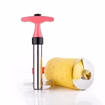 Shopkwik New Pineapple Cutter Machine | Stainless Steel Manual Fruit Peeler Corer Slicer Kitchen Knife with Drill Straw Hole Opener | Fruit Cutter | Pineapple Slicer (Multicolor)