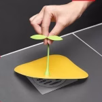 Shopkwik Bean Sprouts Floor Drain Toilet Floor Anti-Smell Cover Silicone Bean Sprouts Floor Sink Filter Sewer Deodorant Cover Silicone Filter Bathroom Hair Catcher Multicolor(1 PCS)