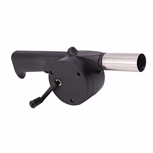 31wzj4rCF3L-jpg.avif Shopkwik Glord Stainless Steel Standard Portable Hand Powered Bbq Fan Air Blower For Outdoor Camping Picnic Charcoal Grill Barbecue (Multicolour). - Image 1