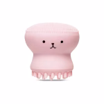Shopkwik Octopus Design Silicone Facial Cleansing Brush Face Exfoliator Massager Beauty Tool All in One Deep Pore Cleansing Sponge & Brush, For Exfoliating, Massage, Cleansing Soft Brush (pink)
