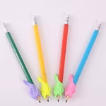 Shopkwik Silicone Dolphin Fish Pencil/Pen Grip Posture Correction Training Writing Aids for Kids Student pack of 4