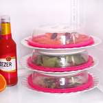 Shopkwik Plastic Food Cover Microwave Dome Silicone -1 pcs multi color