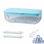 Ice Cube Tray Multilayer - Ice Cube Tray For Freezer, 24 Silicone Ice Trays With Bin And Press Lid - Image 2