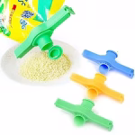 Shopkwik 2 Pcs Food Bag Sealing Clip Multi functional Food Preservation Seal Clip with Large Discharge Nozzle (Multi color)
