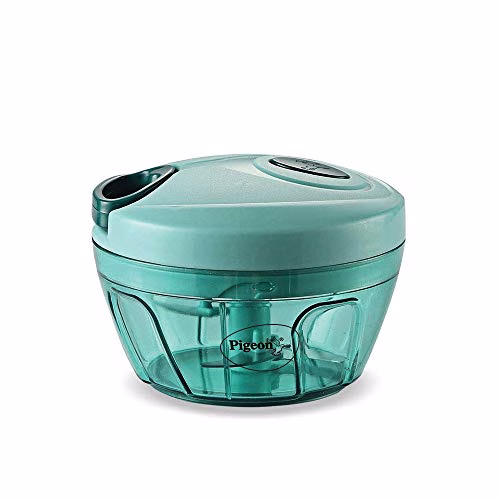 41cVgYgAKpL-jpg.avif Shopkwikh Polypropylene Mini Handy and Compact Chopper with 3 Blades for Effortlessly Chopping Vegetables and Fruits for Your Kitchen (12420, Green, 400 ml) Amazon.in Home & Kitchen - Image 1