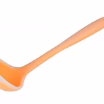 Shopkwik Silicone Spoone - Non-Stick Ladle Soup Spoon & Silicone Handle Effortless Cooking with Heat Resistant Baking Tool Rice Serving Dining Table Utensils Salad Cooking Tools (Pack of 1)