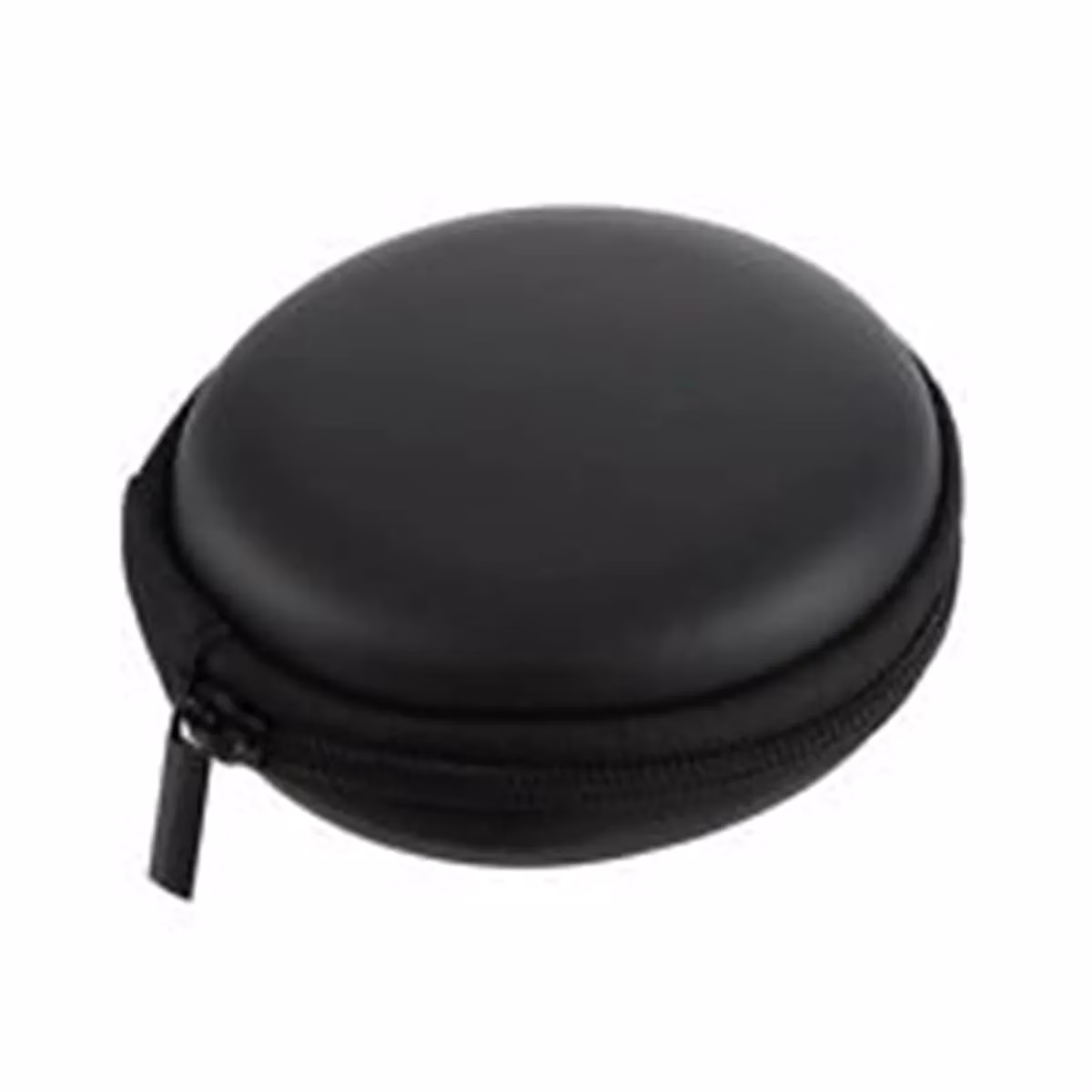 41odAGhsdjL._SL1200-jpg.avif Shopkwik Round Zippered EVA Pouch for Earphone USB Cables Earbuds (Black) Pack of 1 - Image 1