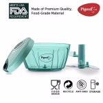 Shopkwikh Polypropylene Mini Handy and Compact Chopper with 3 Blades for Effortlessly Chopping Vegetables and Fruits for Your Kitchen (12420, Green, 400 ml)  Amazon.in Home & Kitchen - Image 2