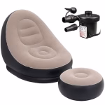 Inflatable Sofa Chair with Footstool & Pump–For Home&Travel - Image 2