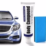 Shopkwik Car Body Scratch Remover and Repair Polishing Wax Kit with Sponge Cream Wax Body Compound Scratch Remover For Car and Bike Perfect Box with Grey Patchwork (Car Scratch Remover)