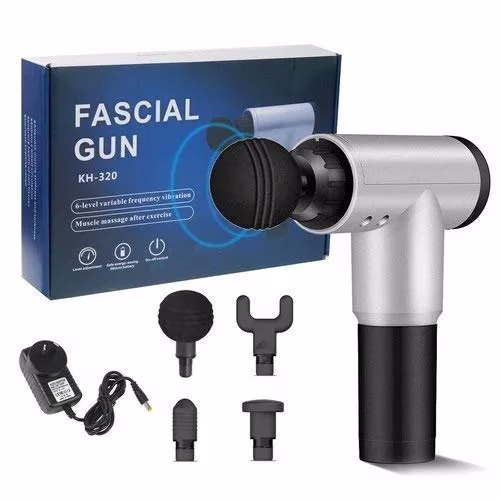 41xPeYkvo5L-jpg.avif Shopkwik Deep Tissue Massager Gun Handheld Electric - Percussion Muscle Body Massager Gun with 6-speed, for Pain and Stress Relief with 4 Massage Head(Multi) - Image 1