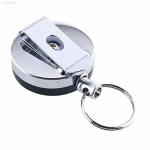 Shopkwik Retractable Holding Key Chain Ring Clip With Tools Metal Wire Round Split Key Chain Wire Rope Key (1Pcs) (Multicolor)