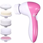Shopkwik 5 in 1 Portable Electric Facial Cleaner Battery Powered Multifunction Massager, Face Massager, Beauty Massager, Facial Massager For Women (Multi Color)