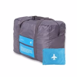 Shopkwik Waterproof Foldable Travel Duffel Lightweight Flight Luggage Shoulder Garment Sports Flight Bag with Strips, Zipper, Small Compartment for Men Women Storage Organizer.(Multi)