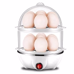 Shopkwik Egg Boiler With Automatic Off & Double Layer Electric Egg Maker For Boiling, Cooking And Frying The Eggs| Egg Boiler/Egg Poacher Machine / 14 Egg Cooker/Egg Steamer/Omelet Bowl With Tray.