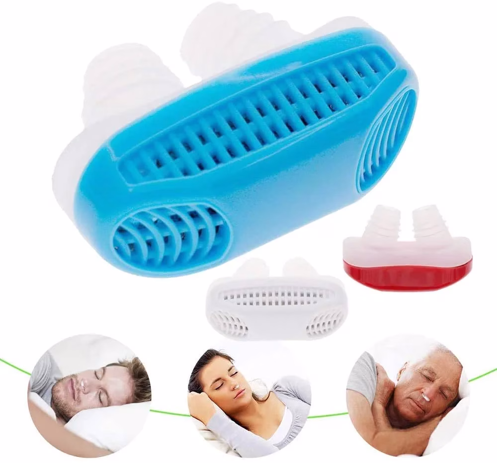 51NOwQhWuJL-jpg.avif Shopkwik 2 In 1 Nose Clip Sleeping Breath Aids Device Anti Snoring Solution for Men Women Device Stop Snore Teeth Grinding Snor clip (Modern) - Image 1