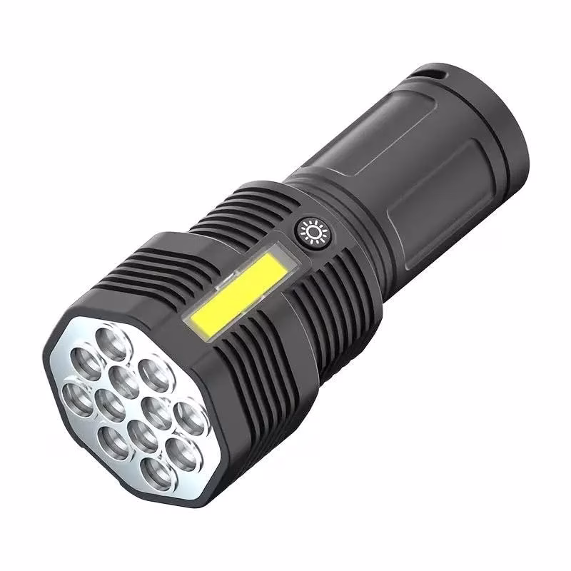 51Pxl9tcTOL-jpg.avif Shopkwik STORE 12 LED Flashlight COB Side Light USB Rechargeable Strong Light Flashlight - Image 1