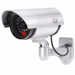 Shopkwik Realistic Looking Dummy IR Security CCTV Fake Bullet Camera with Flashing LED Light Indication