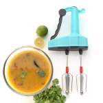 Shopkwik Jumbo Dual Blade Manual Hand Blender- High-Speed Dual Power Free for Kitchen Beater Whipping Cream Machine -Cakes, Soup Soup, Lassi, Milkshake