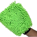 Shopkwik Microfiber Wash and Dust Chenille Mitt Cleaning Gloves (1 PC Single Sided, Extra Large, Big Chenille Mitt Glove) Multicolor