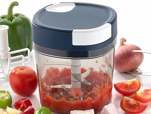 51bRW-fzvnL-jpg.avif Shopkwik Kitchen 2 in 1 Vegetable & Dry Fruit Quick & Efficient Square Handy Chopper (650 ml) (Multicolor) - Image 1