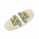 Shopkwik Oval Shape Foot Massager Roller Wheel Massager Feet Care Pain Relief With 4 Row Rollers Acupoint Relaxation Tool