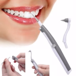 Shopkwik Portable Ultrasonic Electric Tooth Dental Cleaner With LED Light Stain Eraser Plaque Tartar Remover Teeth Whitening, Grey & White Color 1 Pcs