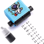 Shopkwik Smart Number Rolling Maths Stamps for Kids, Subtraction Maths Roller Stamp, Smart Math Roller 100 Learning Toy for Preschool, Stamp Art for Kids (Pack of 1- Multicolor) (Subtraction)
