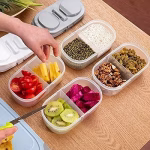 Splendi 2 Way Food Storage Container Box for Fridge Storage Containers to Keep Fresh for Fruits|