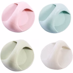 Shopkwik 4 Count Round Self-Stick Instant Cabinet Drawer Handle Helper Kitchen Cabinet Door Window Cupboards Handle, Sticker Convenient Opening Stick-on Handles, Self Adhesive Handle (Random Color)