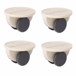 Shopkwik 4 Pcs Round Mini Swivel Caster Wheel, Self Adhesive Mini Swivel Casters Wheels For Storage Box, Furniture 4 Pcs Round Mini Swivel Caster Wheel