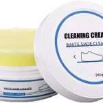Shopkwik White Shoe Cleaning Cream | Sneaker Stain Cleaning Cream | Sneaker Stain Remover Cream, Simple and Fast, Shoe Whitening Cleansing Tool, Whitening and Yellowing Maintenance for White Shoes, Leather, Sports Shoes, Leather Bags, Car Interiors