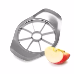 Shopkwik Apple Slicer, Corer, Cutter, Divider with 8 Stainless Steel Sharp Blades,Premium Dainty Gadget for Apples and More, Green (Steel Body)
