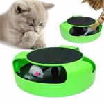 Shopkwik Best Interactive Toys for Cats - Motion Mouse/Mice and a Scratching Pad, Catch The Mouse, Catnip, Cat Scratcher Catnip Toy