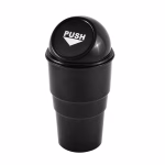 Shopkwik Mini Car Trash Bin Can Holder Dustbin - Black (L 17 x W 6.5 cms)(Plastic, Manual-Lift)