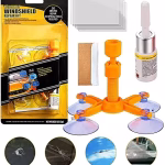 Shopkwik Windshield Repair Kit, Car Windshield Crack Repair Kit Glass Repair Kit for Repairing Auto Glasses Windshield/Cracks/Chip/Bulls-Eye/Spider Web/Star-Shaped/Half-Moon (Yellow) (YELLOW2)
