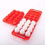 Shopkwik Portable Plastic Egg Holder Carrier Storage Box for 12 Eggs, 1 Piece, Multicolour.
