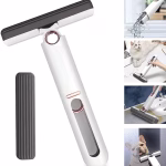 Shopkwik Mini Mop for Kitchen with Mini Sponges Squeeze Mop Folding Car Window Wall Cleaner Mini Mini Portable mop Desk Cleaner Brush Window Glass Sponge Cleaner Household Cleaning Tools