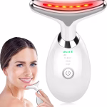 Shopkwik Electric facial cleanser, Firming Wrinkle Removal Tool, Vibration Massager with 3 Color Modes for Skin Tightening Face Sculpting