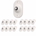 Shopkwik 16 Pcs Mini Swivel Casters Wheels,Stainless Steel Self Adhesive,360 Degree Rotation Pulley,Universal Wheels At The Bottom Of The Storage Box,Swivel Caster Wheels For Furniture