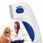 Shopkwik Square Portable Electric Flea Comb for Dog, Puppy, Cat, Kitten || Pet Comb for Removing Lice, Ticks and Flea