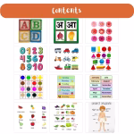 Learning Kids Pillow Cloth Book with English, Hindi & Gujarati Cushion Cotton Book (Red) - Image 5