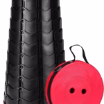 Shopkwik Upgraded Camping Stool Retractable Folding Stool,Collapsible Telescoping Stool Portable Stool with Max Load 200KGS for Adults for Indoor Outdoor Hiking Gardening Travel (Red)