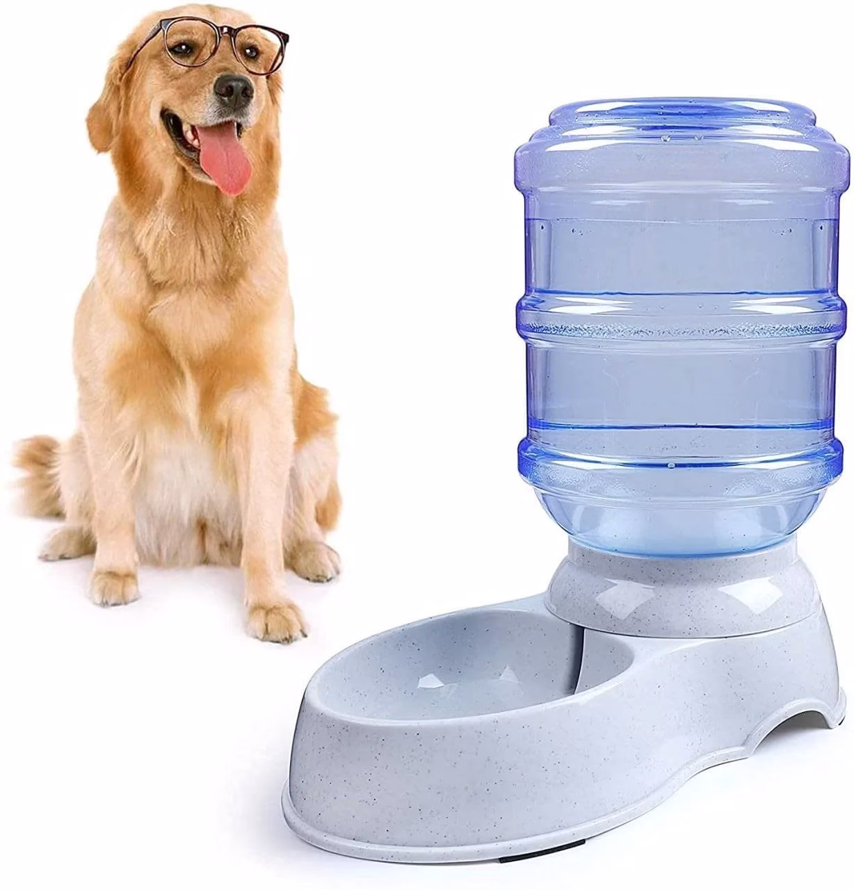 61P1kZ0Y-SL._SL1280-jpg.avif Shopkwik Pet Water Dispenser 3.8L Large Capacity Self-Dispensing Gravity Feeder Waterer Cat Dog Feeding Bowl Drinking Water/Automatic Dispenser - Image 1