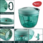 Shopkwikh Polypropylene Mini Handy and Compact Chopper with 3 Blades for Effortlessly Chopping Vegetables and Fruits for Your Kitchen (12420, Green, 400 ml)  Amazon.in Home & Kitchen - Image 24