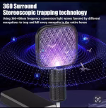 Shopkwik Mini Mosquito Killer Lamp 2 in 1 Multicunctional Angle Portable Bug Zapper Electric USB Rechargeable Mosquito Fly Bat Swatter Pack of 1 - Image 3